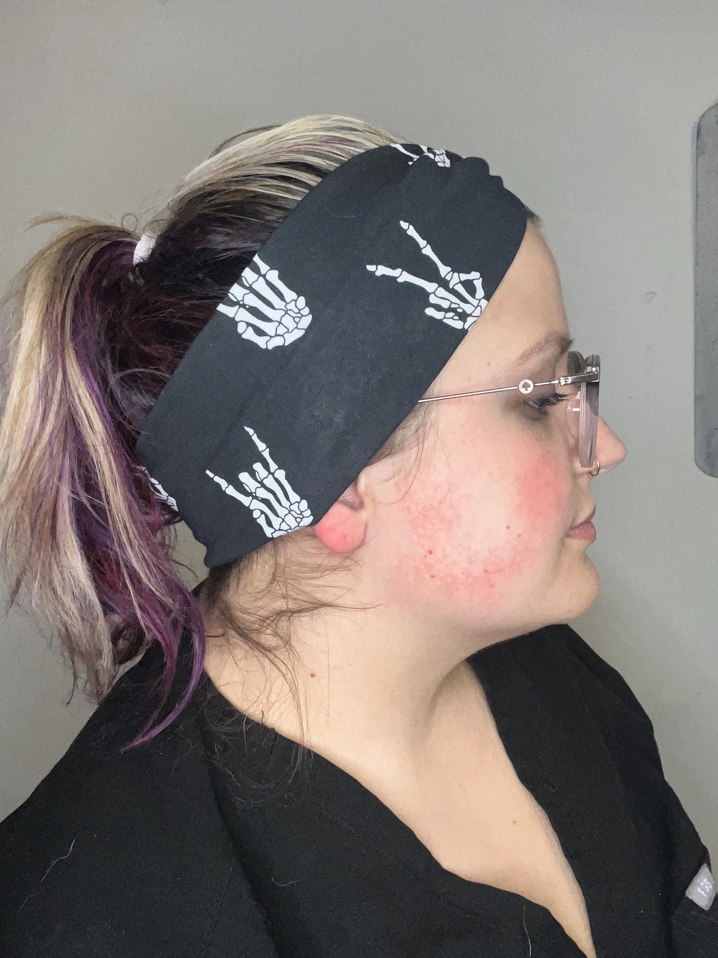 Skeleton Hands Knotted Stretch Headbands