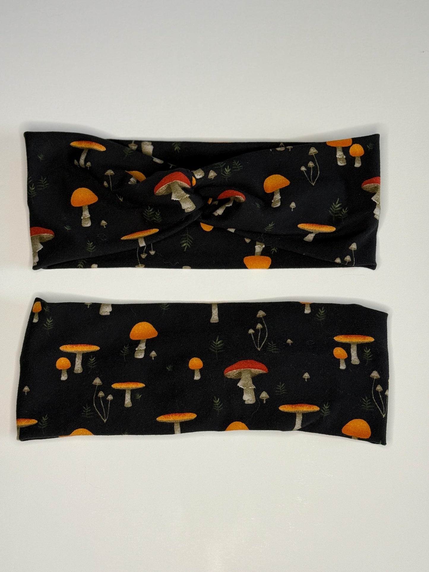 Mushrooms Knotted Stretch Headband
