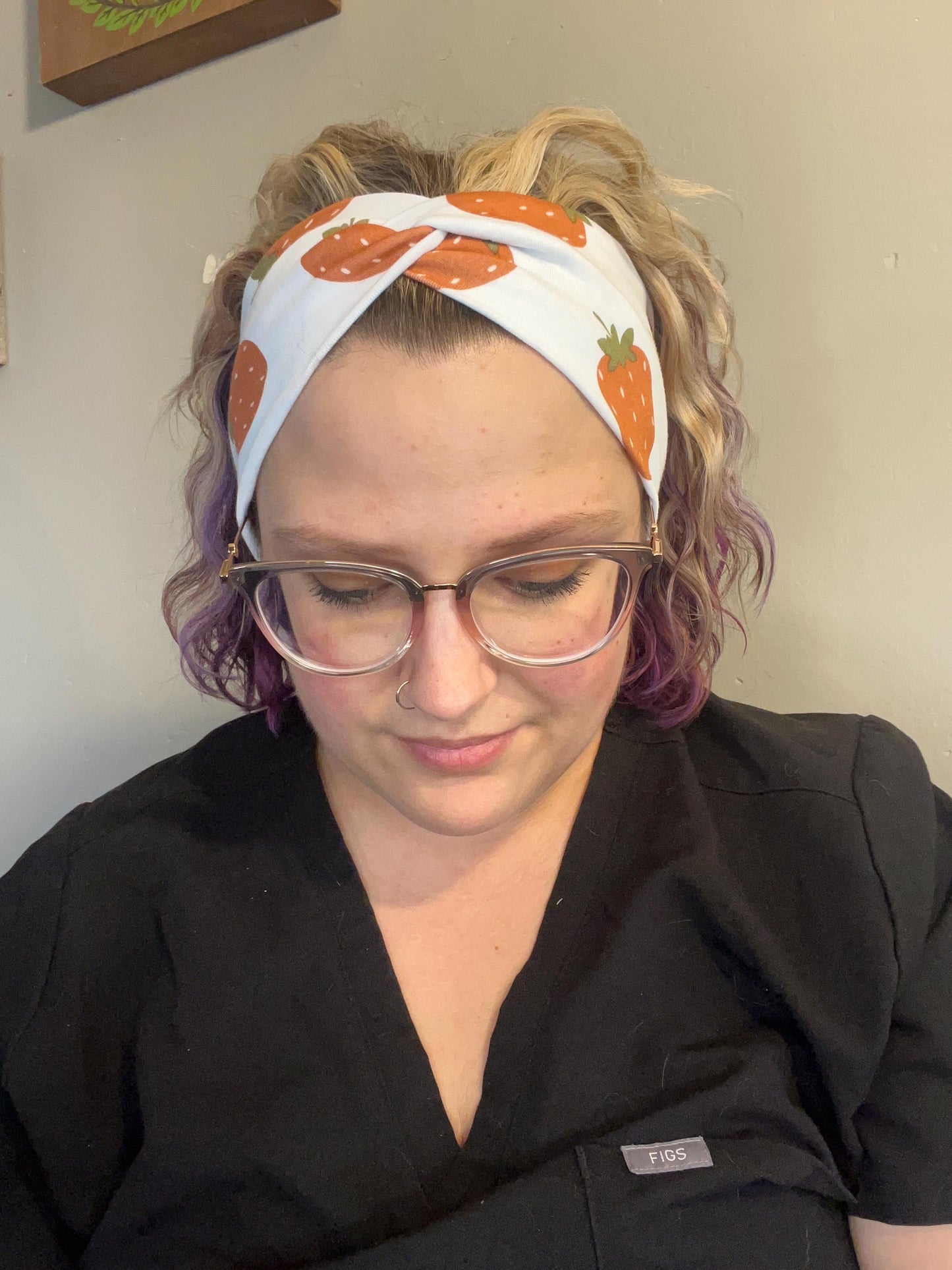 Strawberry Knotted Stretch Headbands