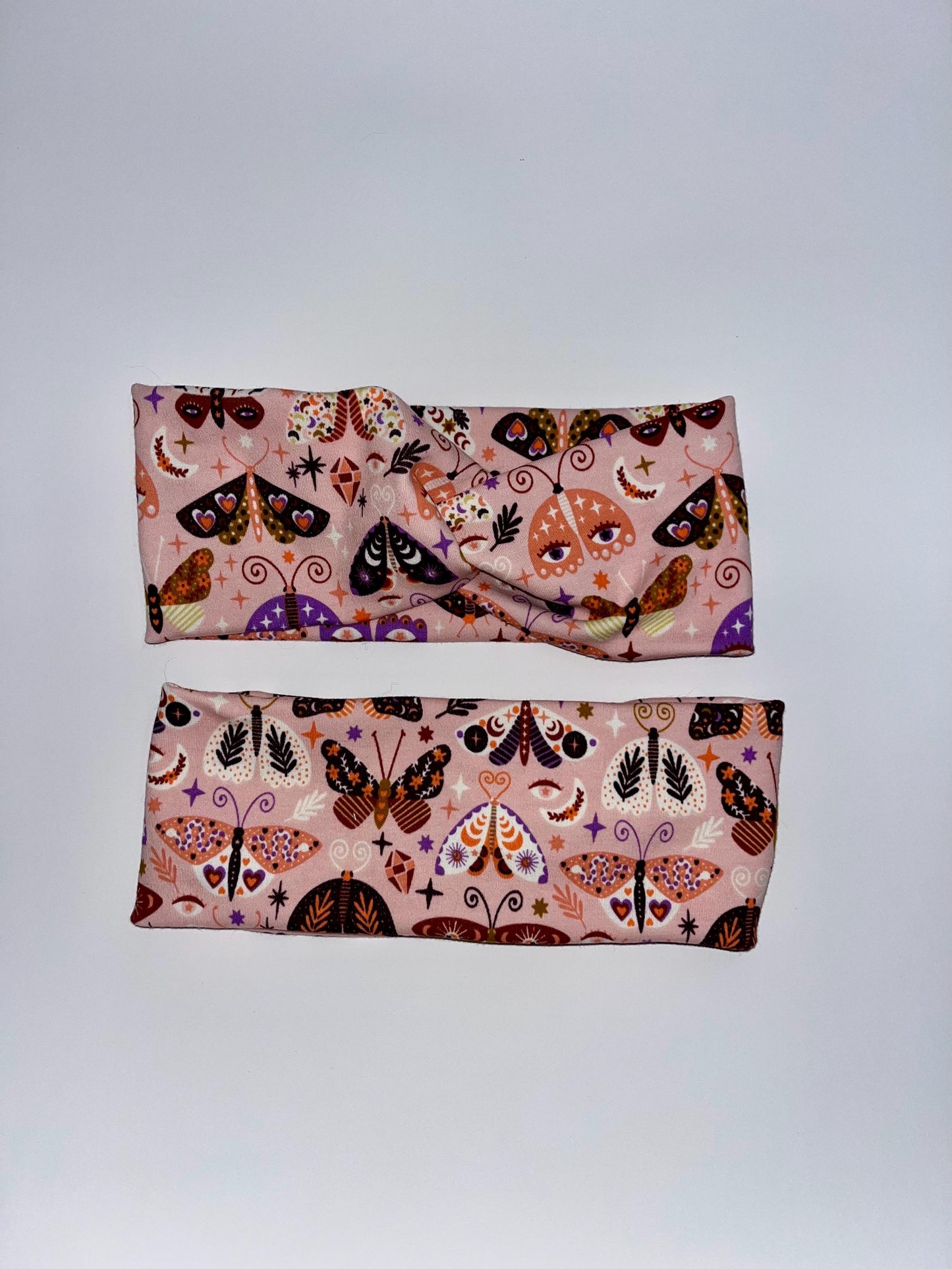 Moths Knotted Stretch Headband