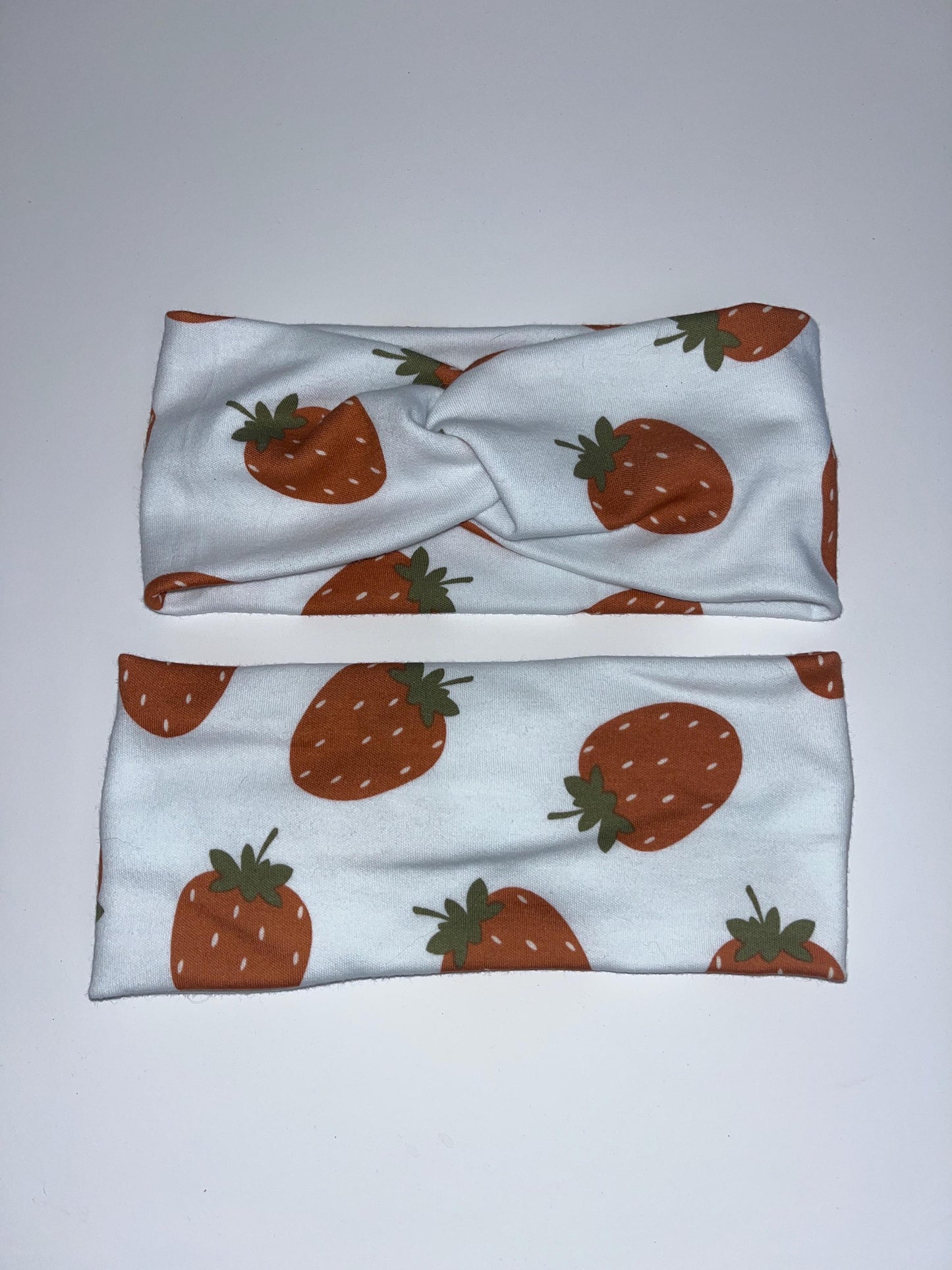 Strawberry Knotted Stretch Headbands