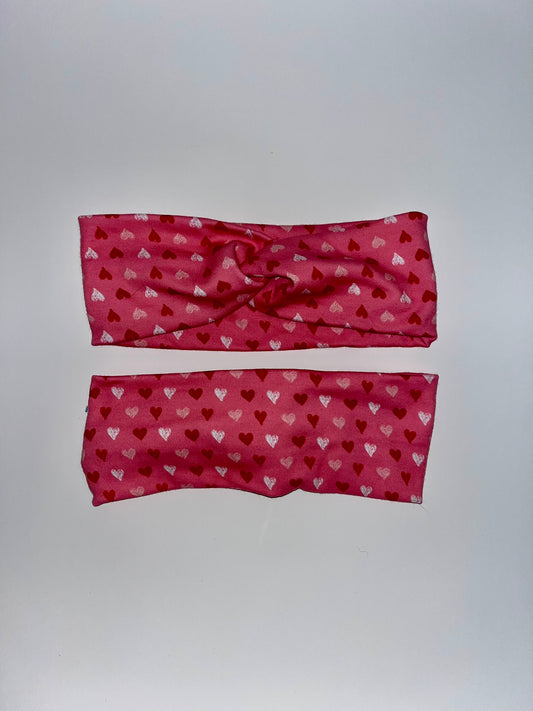 Pink Mini Hearts Headband