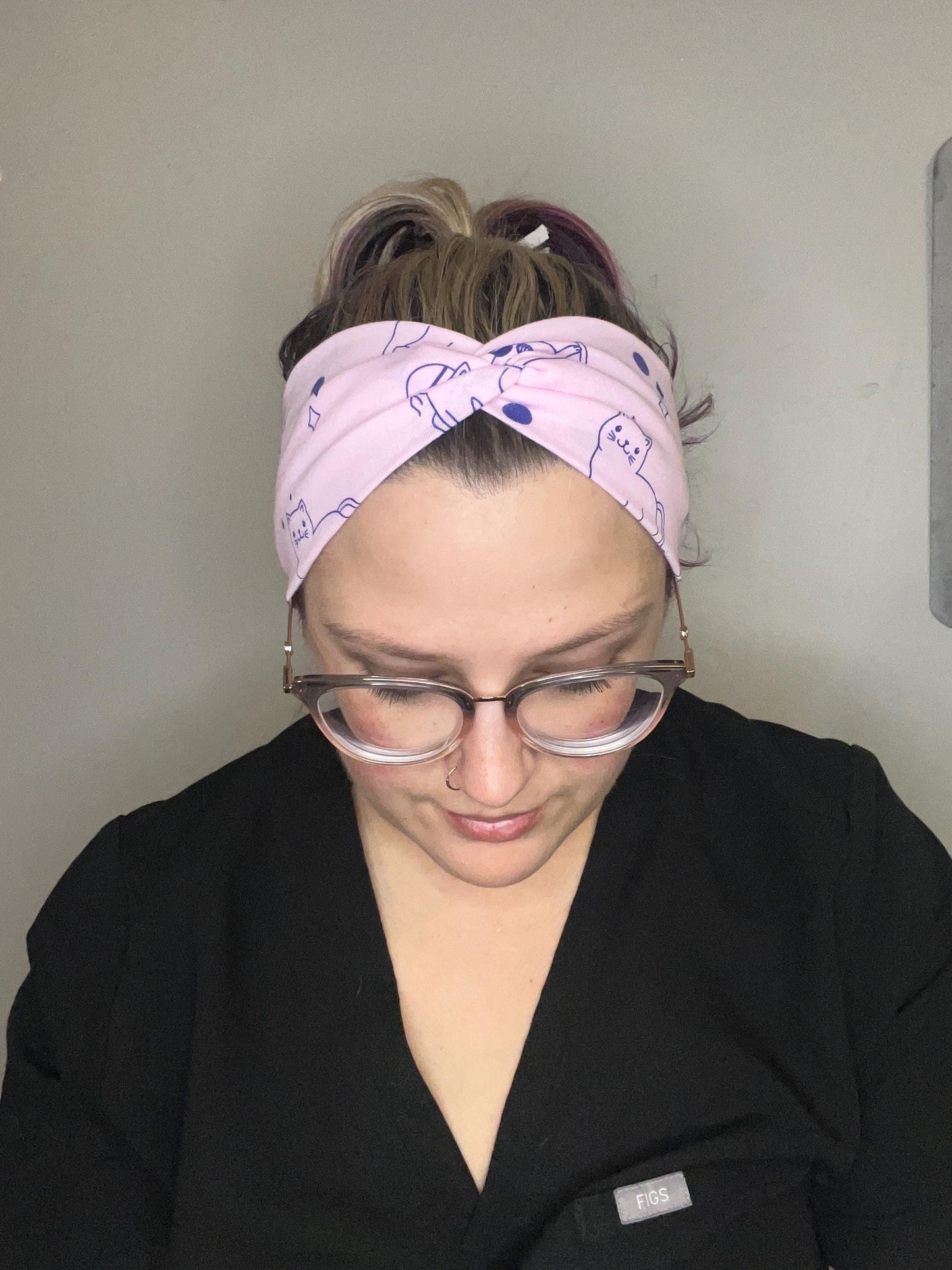 Cat Sushi Knotted Stretch Headband