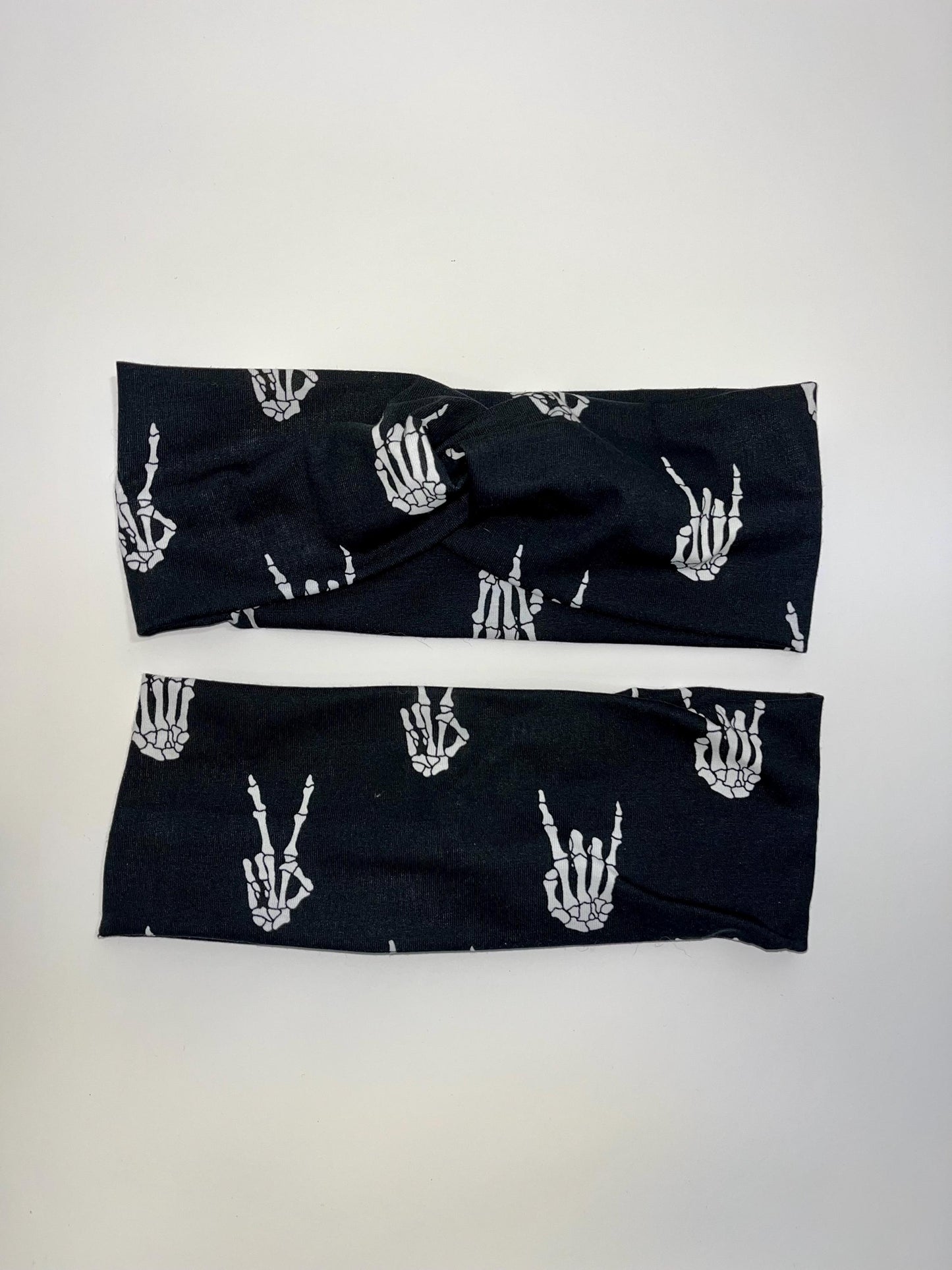 Skeleton Hands Knotted Stretch Headbands