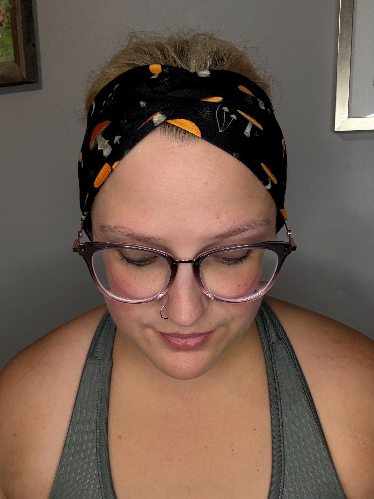 Mushrooms Knotted Stretch Headband