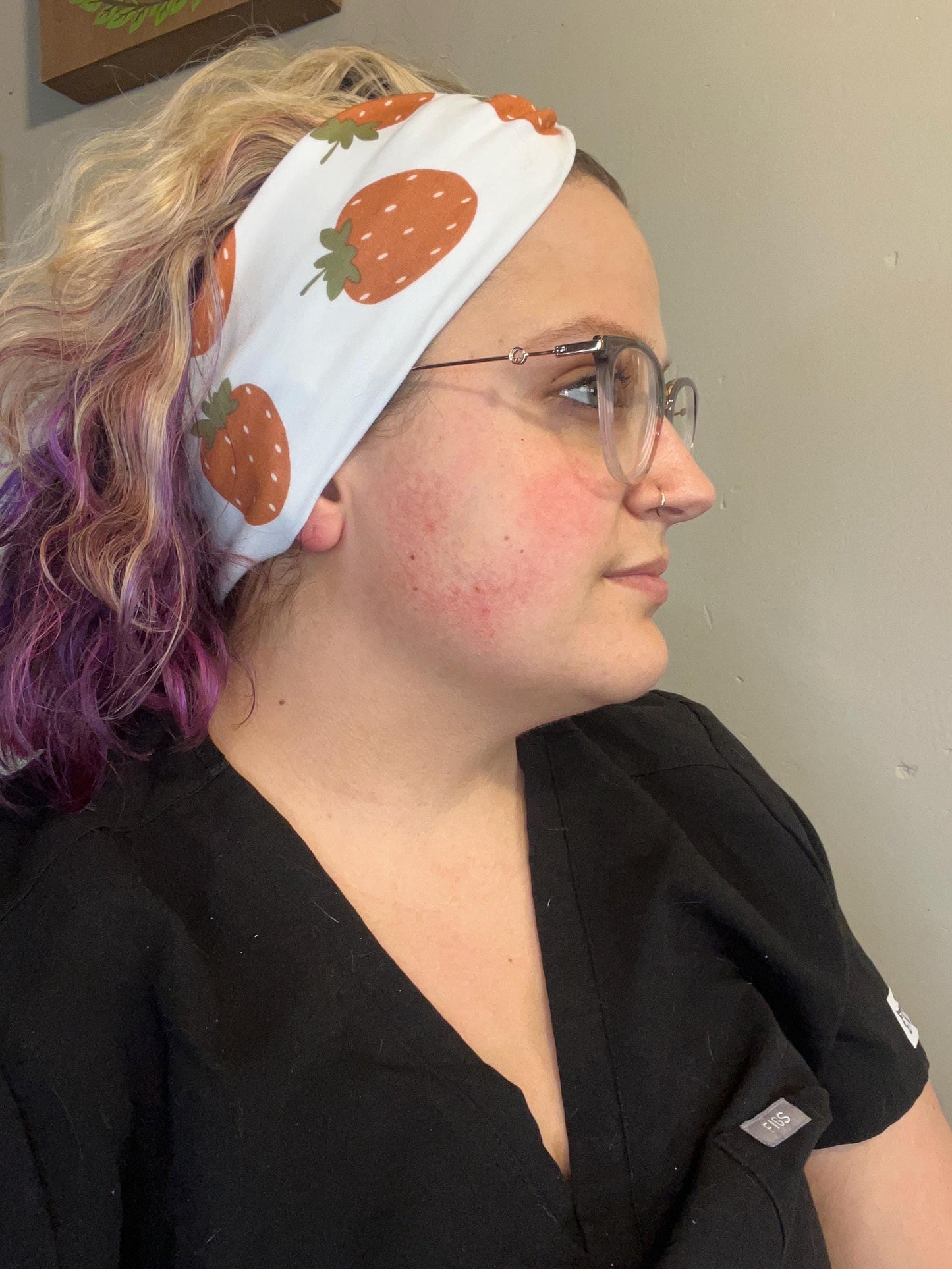 Strawberry Knotted Stretch Headbands